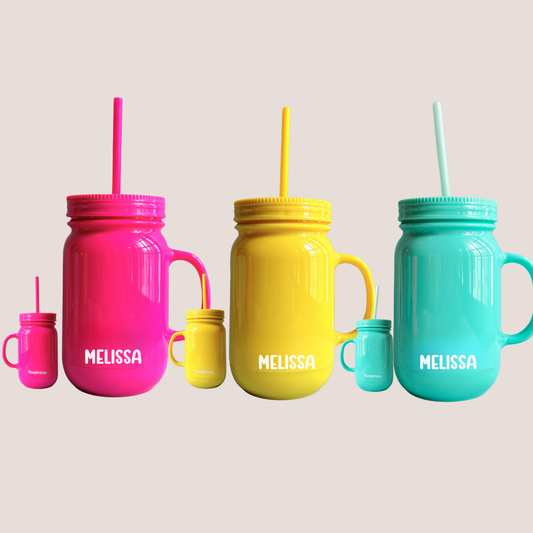 Personalised Mason Jar Tumbler - TinyPrints