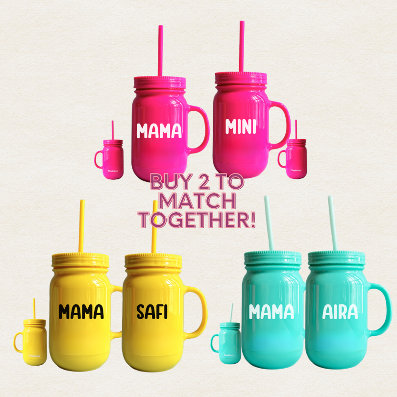 Mom and Me Matching Personalised Tumbler - TinyPrints