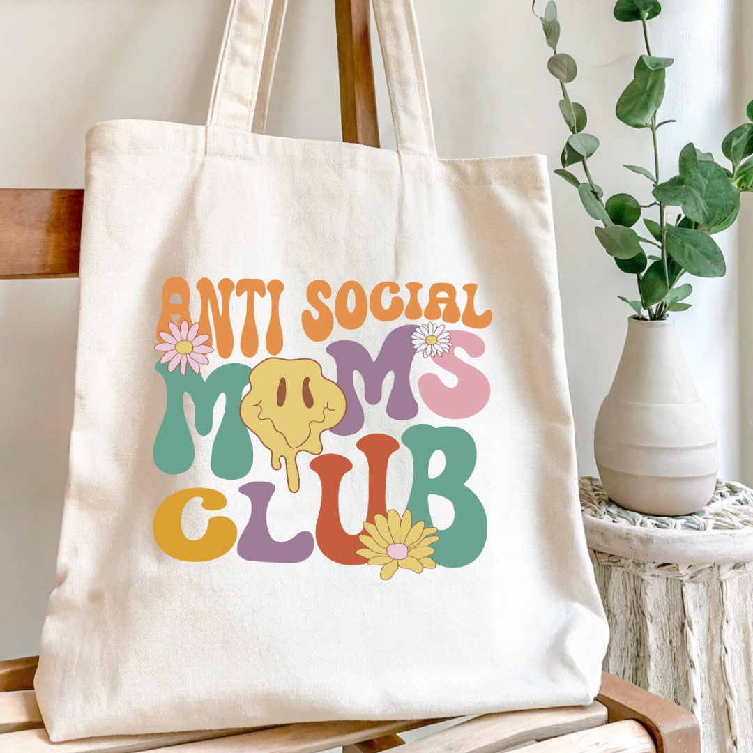 Mom Life Canvas Tote Bag - TinyPrints