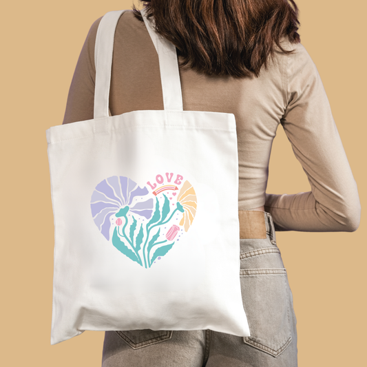 Retro Bloom Teacher Canvas Tote Bag - TinyPrints