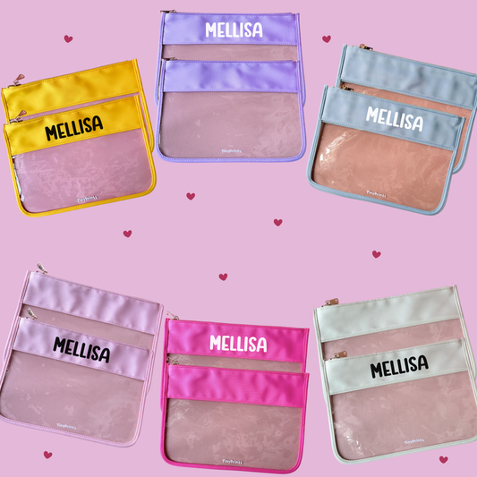 Personalised Clear Pouch - TinyPrints