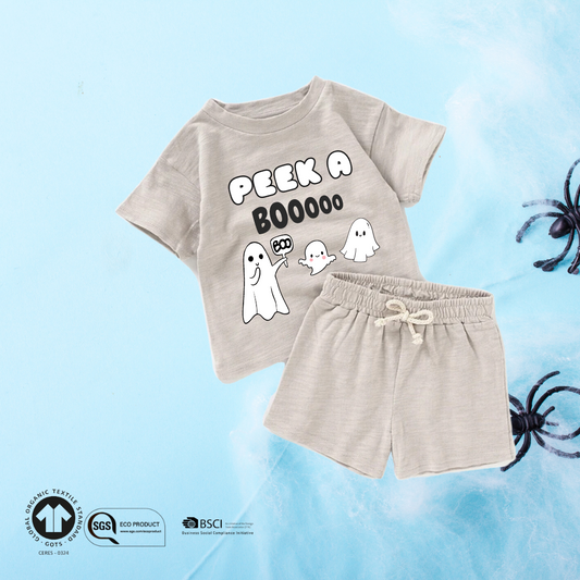 PEEK A BOOOooo | Halloween Kids & Toddler Clothing Play Set - TinyPrints