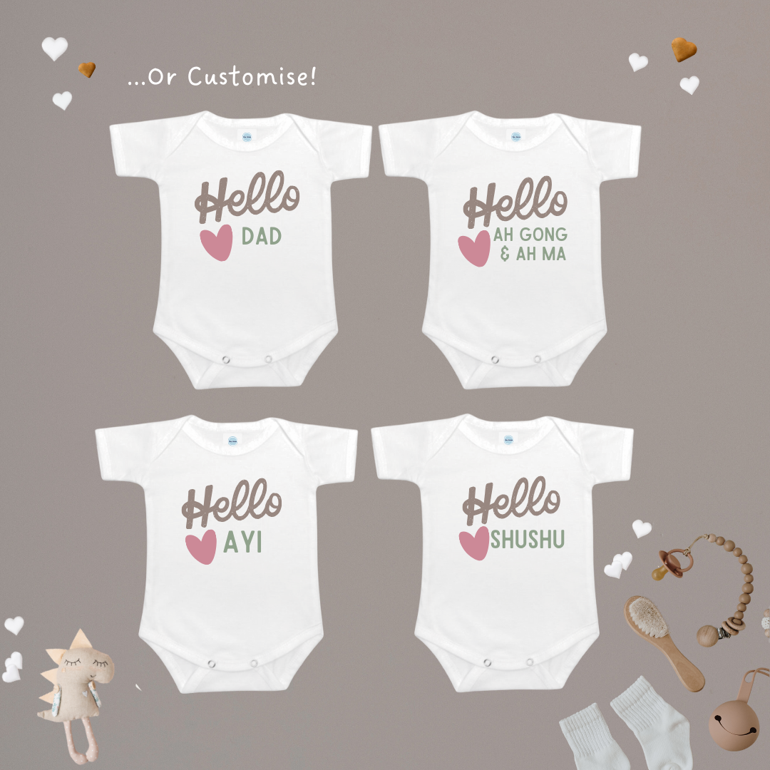 Customised Pregnancy Announcement Baby Surprise Onesies and Gift Box For Family - TinyPrints
