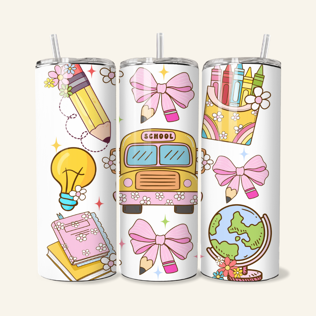 Teacher Tumbler - 20 oz Skinny Stainless Steel Insulated Tumbler - TinyPrints