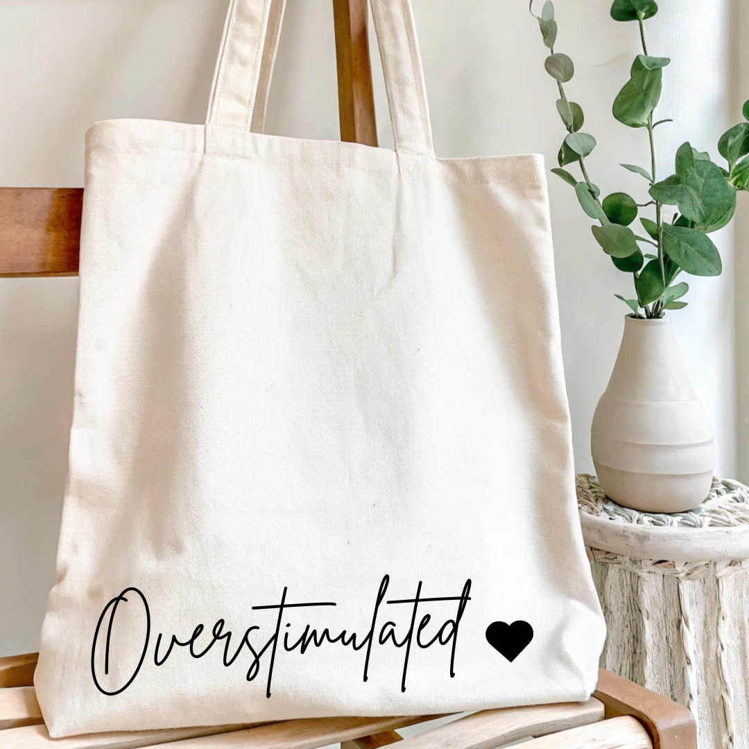 Mom Life Canvas Tote Bag - TinyPrints