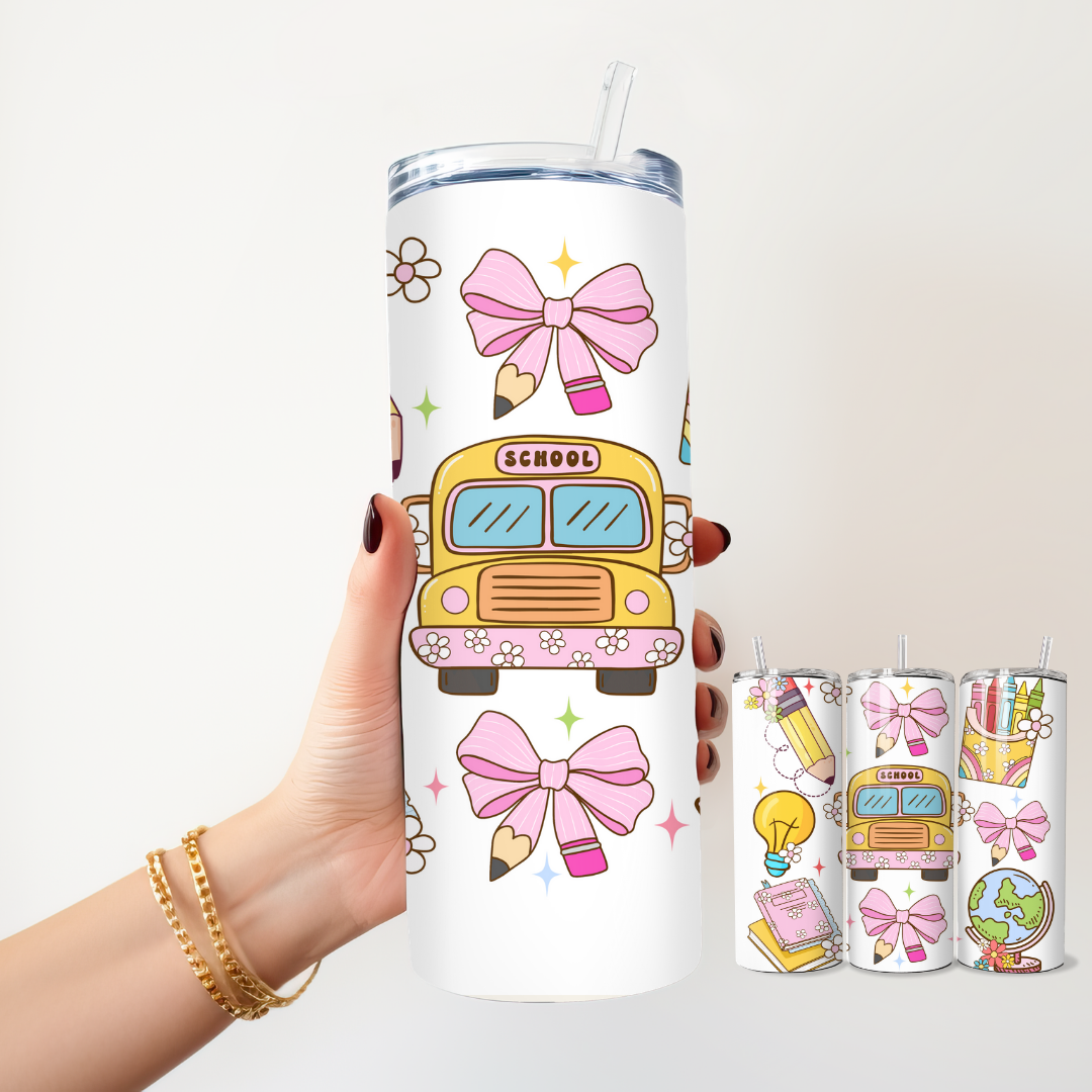 Teacher Tumbler - 20 oz Skinny Stainless Steel Insulated Tumbler - TinyPrints