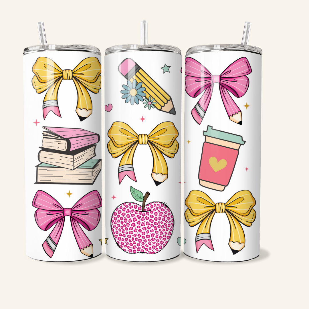 Teacher Tumbler - 20 oz Skinny Stainless Steel Insulated Tumbler - TinyPrints