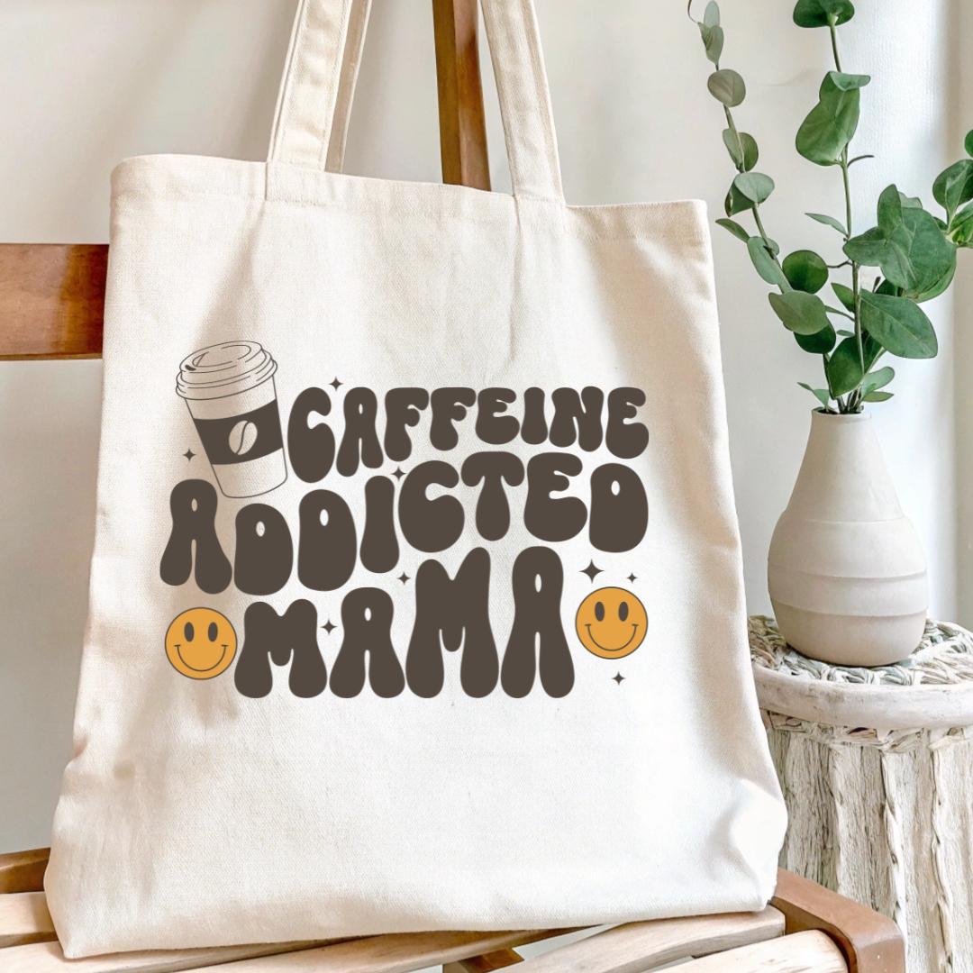 Mom Life Canvas Tote Bag - TinyPrints