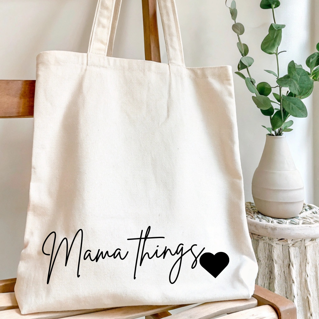 Mom Life Canvas Tote Bag - TinyPrints