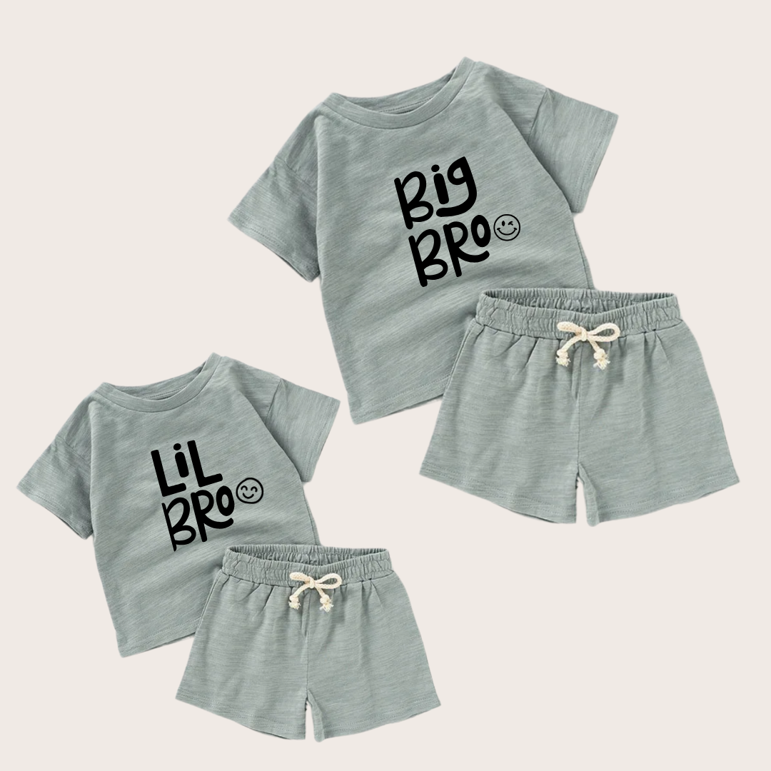 Matching Sibling Outfit Set – Kids & Toddler Playwear Duo - TinyPrints