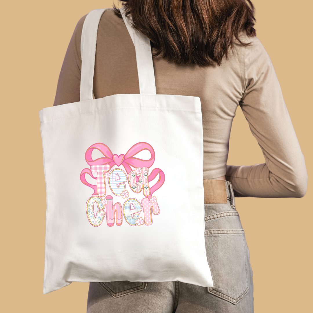 Teacher Canvas Tote Bag - TinyPrints