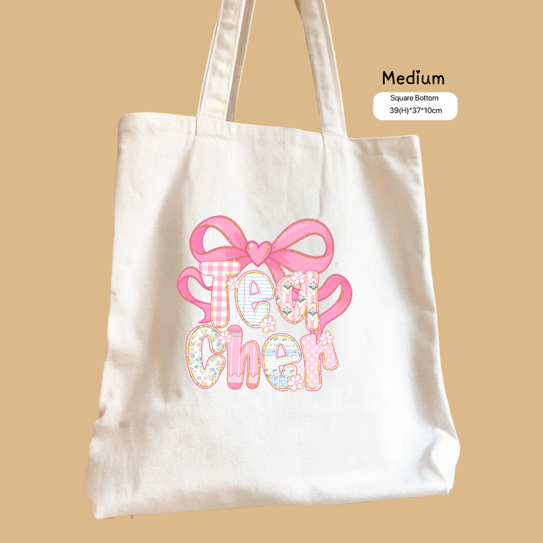 Teacher Canvas Tote Bag - TinyPrints
