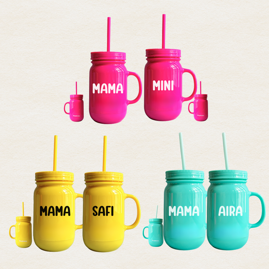 Mom and Me Matching Personalised Tumbler - TinyPrints