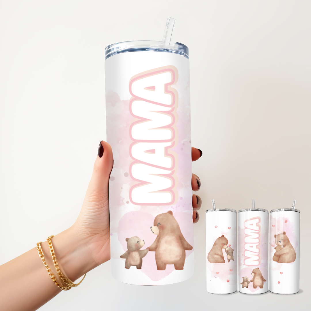 MAMA - 20oz Skinny Tumbler Stainless Steel Insulate Cup - TinyPrints