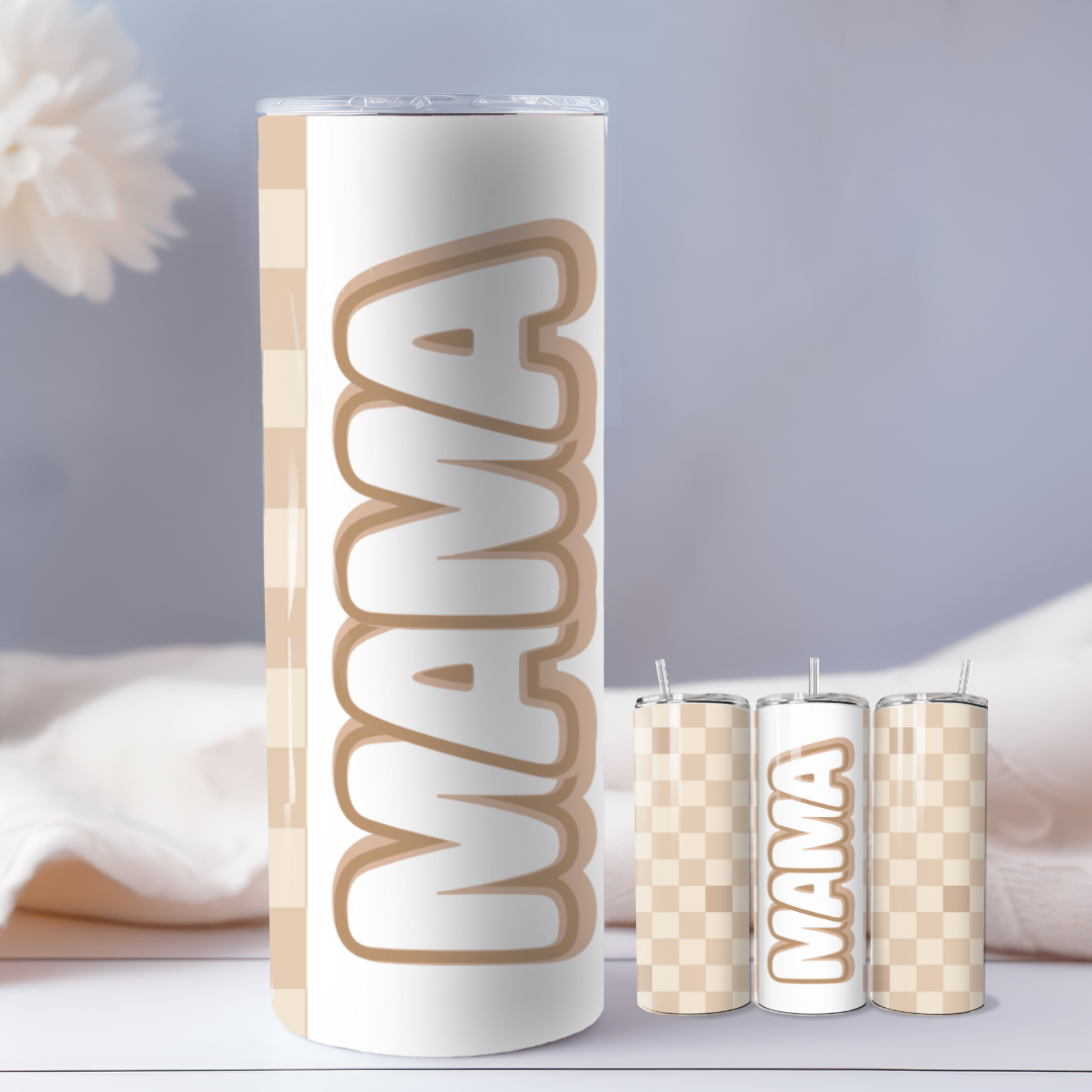 MAMA - 20oz Skinny Tumbler Stainless Steel Insulate Cup - TinyPrints