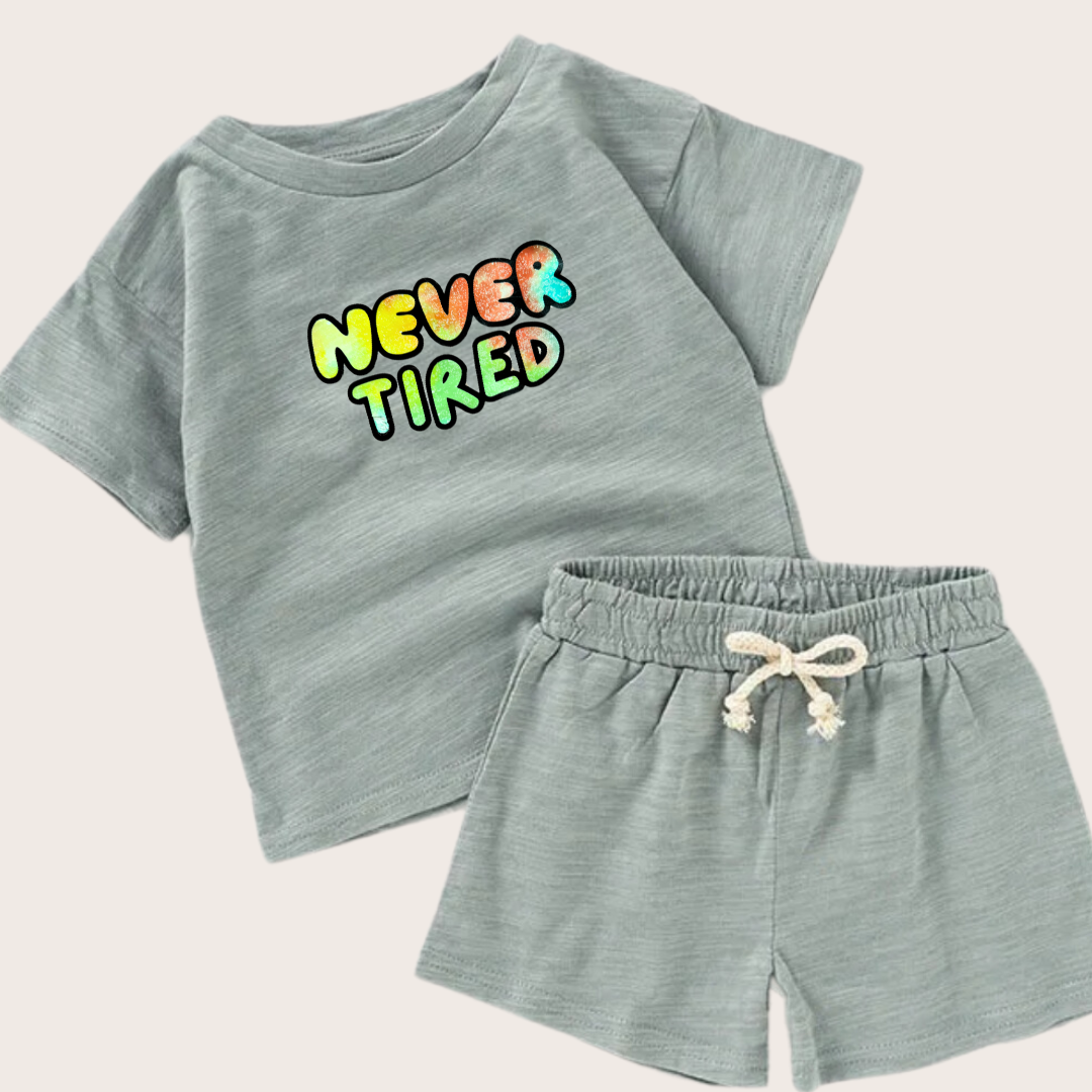 NEVER TIRED | Kids & Toddler Clothing Play Set - TinyPrints