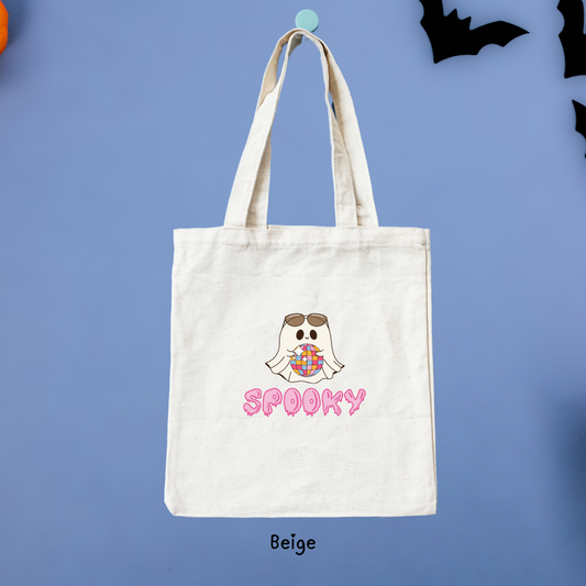 Spooky Halloween Canvas Tote Bag - TinyPrints