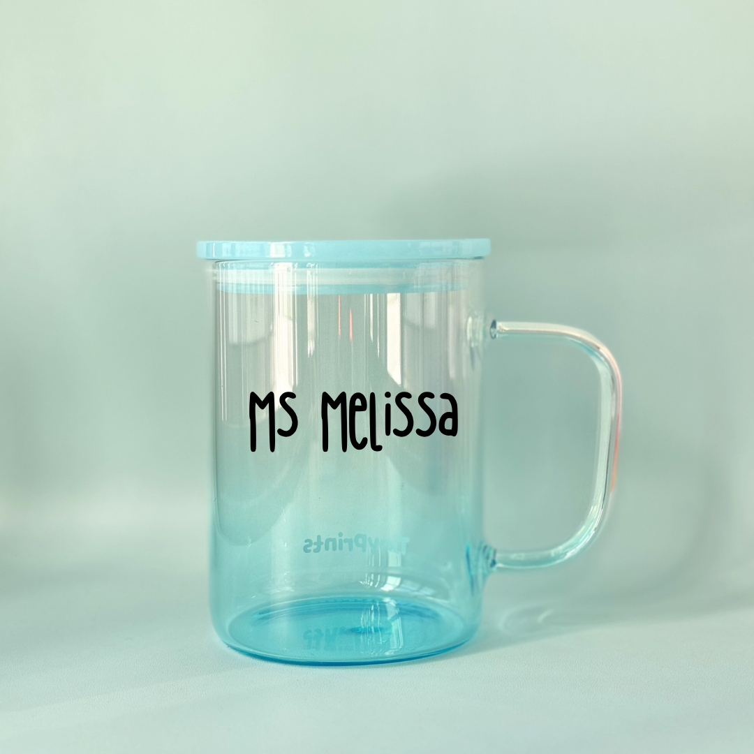 Personalised Glass Mug - TinyPrints