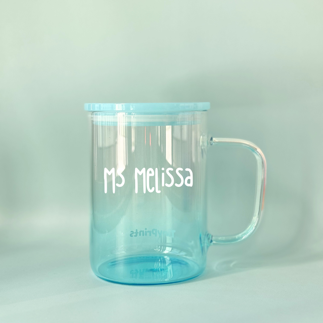Personalised Glass Mug - TinyPrints