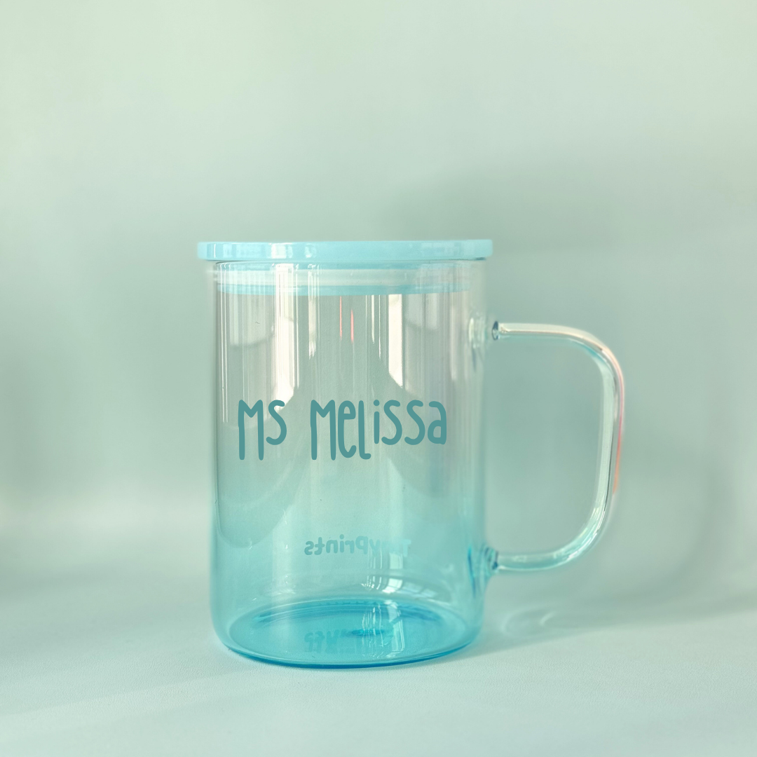 Personalised Glass Mug - TinyPrints