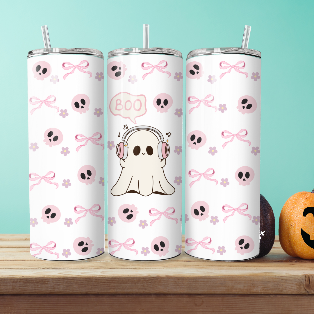 Halloween Insulated Stainless Steel Double Wall Tumbler with Straw and Lid | 20 0z - TinyPrints