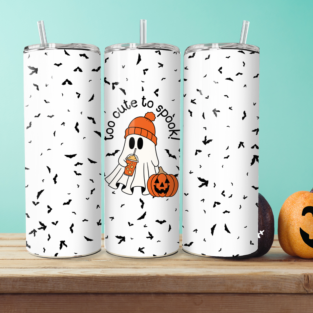 Halloween Insulated Stainless Steel Double Wall Tumbler with Straw and Lid | 20 0z - TinyPrints
