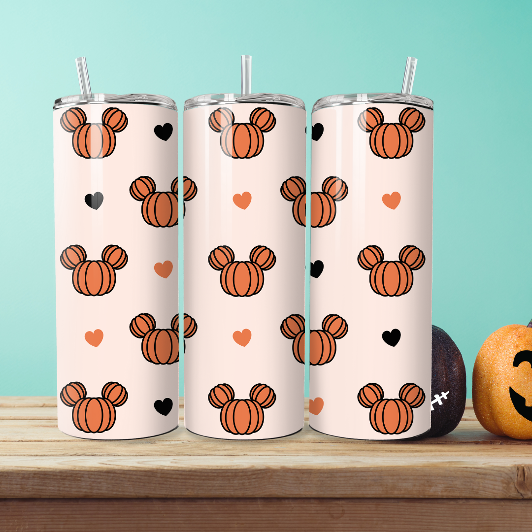 Halloween Insulated Stainless Steel Double Wall Tumbler with Straw and Lid | 20 0z - TinyPrints