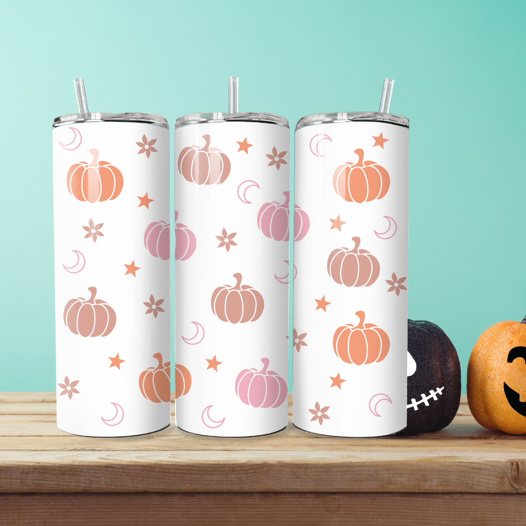Halloween Insulated Stainless Steel Double Wall Tumbler with Straw and Lid | 20 0z - TinyPrints