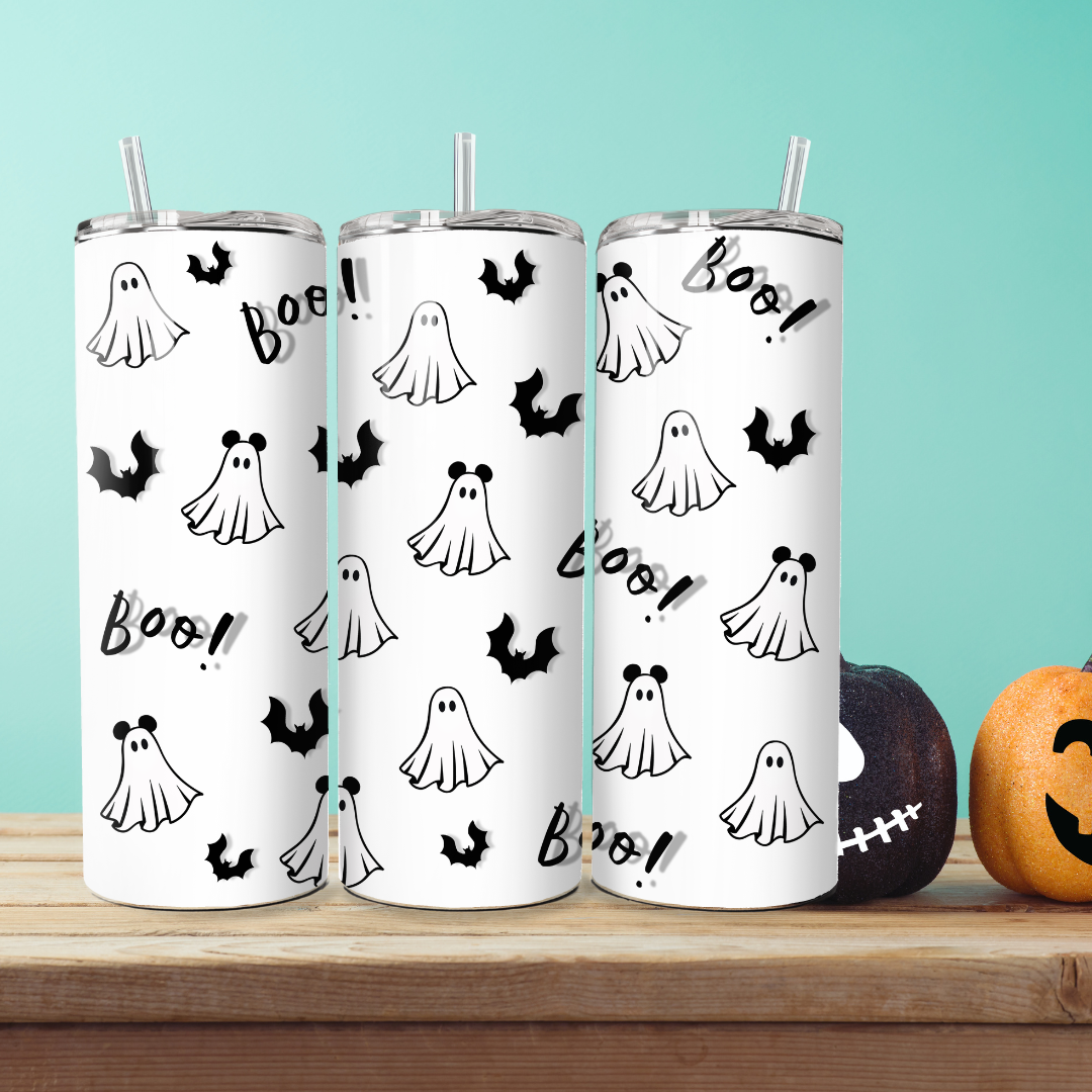 Halloween Insulated Stainless Steel Double Wall Tumbler with Straw and Lid | 20 0z - TinyPrints