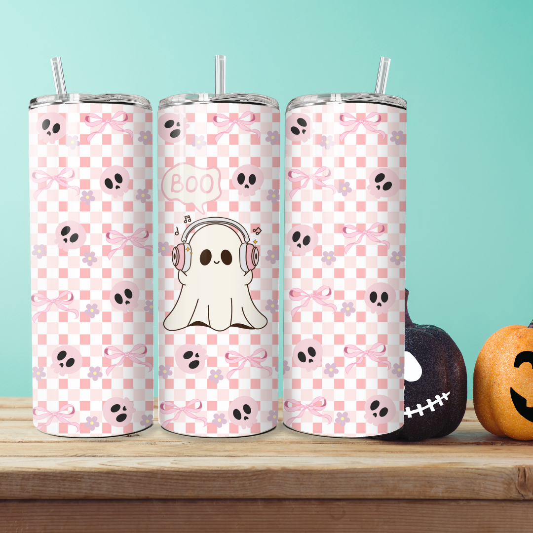 Halloween Insulated Stainless Steel Double Wall Tumbler with Straw and Lid | 20 0z - TinyPrints
