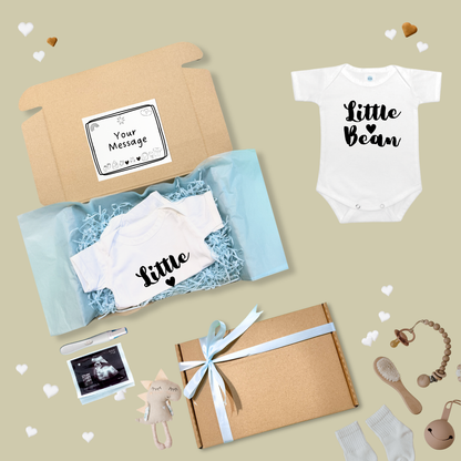 Pregnancy Announcement Baby Onesies and Surprise Gift Box For Family - TinyPrints