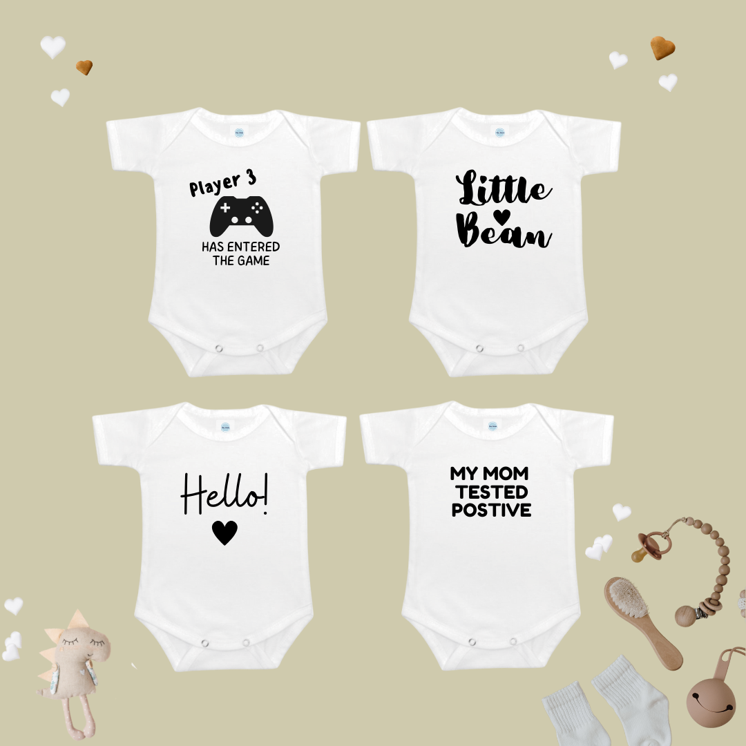 Pregnancy Announcement Baby Onesies and Surprise Gift Box For Family - TinyPrints