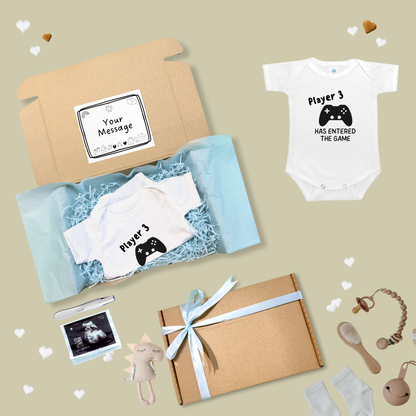 Pregnancy Announcement Baby Onesies and Surprise Gift Box For Family - TinyPrints