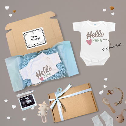 Customised Pregnancy Announcement Baby Surprise Onesies and Gift Box For Family - TinyPrints